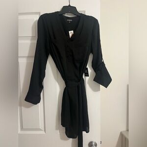 Express Women's Long Sleeve Black Dress